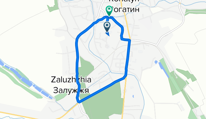 Рогатин to вулиця Липова 2а, Рогатин