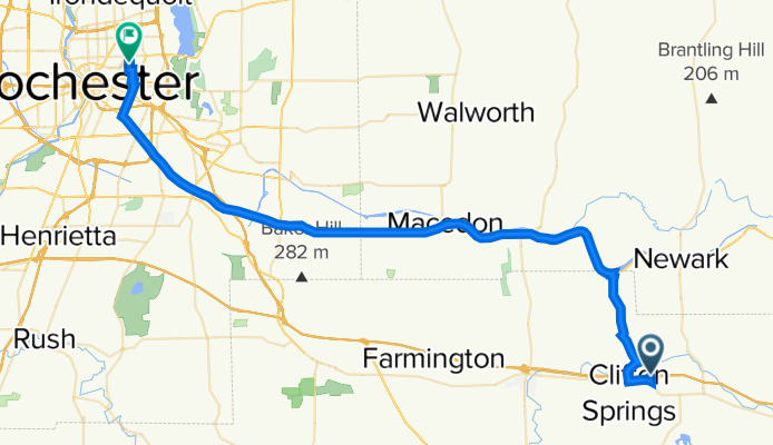 1225 Everson Rd, Clifton Springs to 47 Wendell St, Rochester