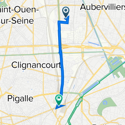 12 Rue de la Montjoie, Saint-Denis à 159 Rue La Fayette, Paris