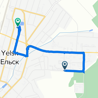 От улица Полевая, Ельск до улица Ленинская 69, 247820, Ельск
