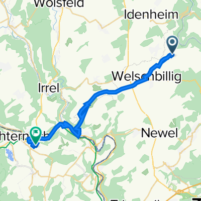 Sportliche Route in