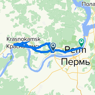 От улица Буксирная 10, Пермь до улица 1-я линия 133, Пермь