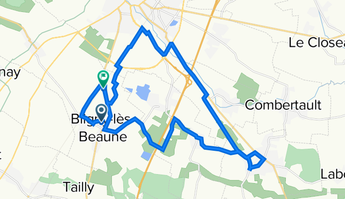 7 Rue des Vignes Rouges, Bligny-lès-Beaune à 81 Route de Beaune, Bligny-lès-Beaune