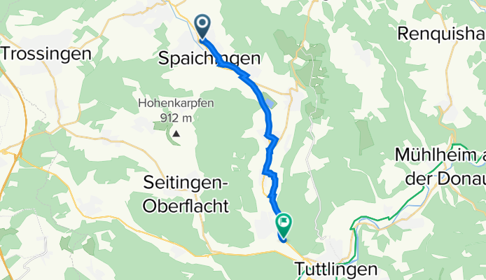 Schulstraße 19, Spaichingen nach Kapfstraße 10, Wurmlingen