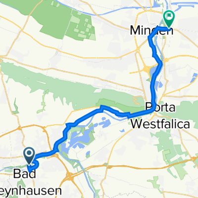 Eidinghausener Straße 26, Bad Oeynhausen nach Kaiserstraße 35, Minden