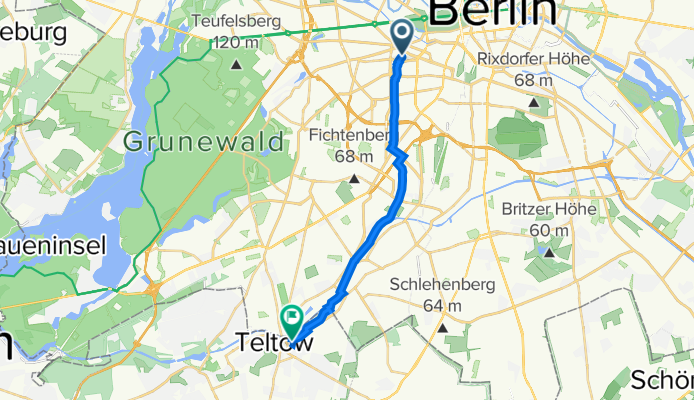 Nürnberger Straße 49, Berlin to Lichterfelder Allee 31A, Teltow