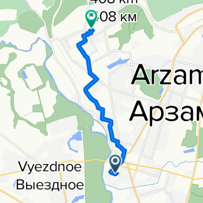 От улица Березина 16, Арзамас до улица Павлова 43а, Арзамас
