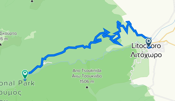 Pidnas 1, Litochoro - Πριόνια - Καταφύγιο ΕΟΟΑ "Σπήλιος Αγαπητός", Pieria