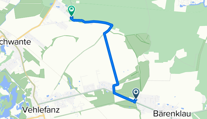 Vehlefanzer Straße 22, Oberkrämer nach Gemeinschaftsweg 36, Oberkrämer