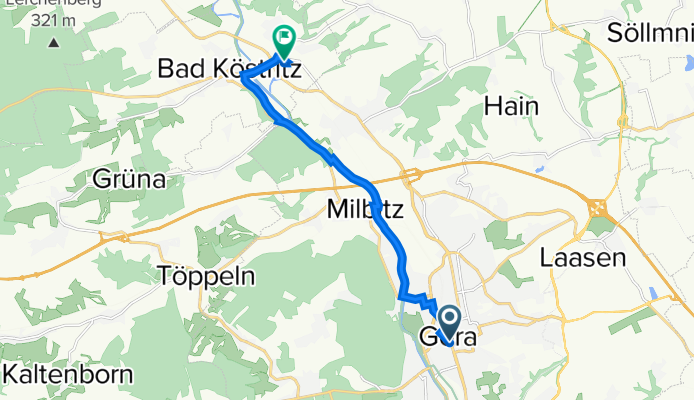 Heinrichstraße 34, Gera nach Heinrichshall, Bad Köstritz