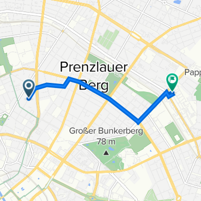 Choriner Straße 31, Berlin nach Storkower Straße 99, Berlin