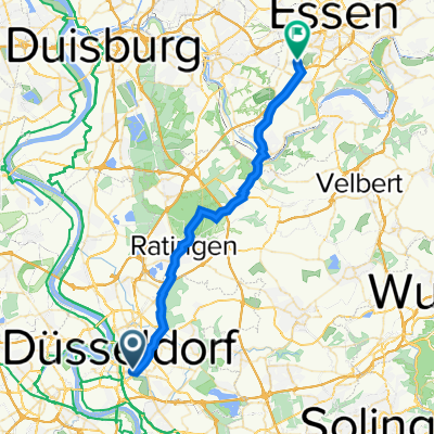 Oberbilker Allee 78, Düsseldorf nach Sommerburgstraße 100, Essen