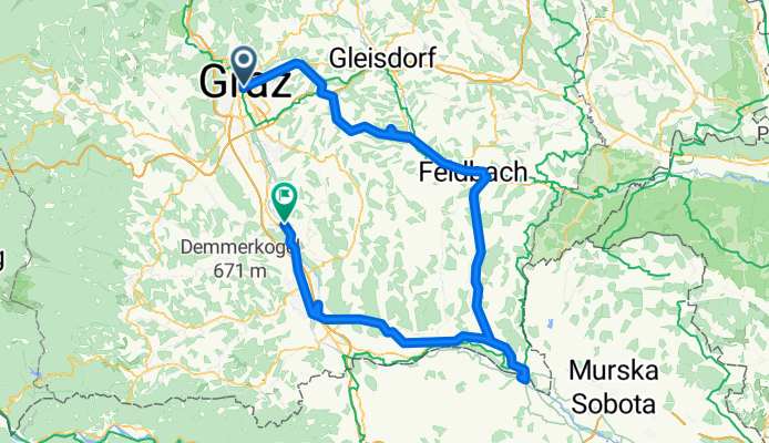 Graz - Gleichenberg - Radkersburg - Leibnitz - Wildon