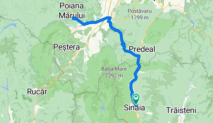 Sinaia-Poaiana Marului Valea Munteanului