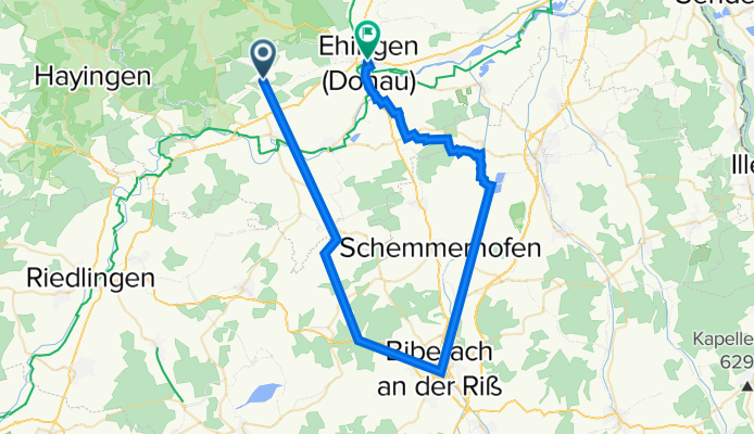 Kirchen-Biberach-Laupheim-Ehingen