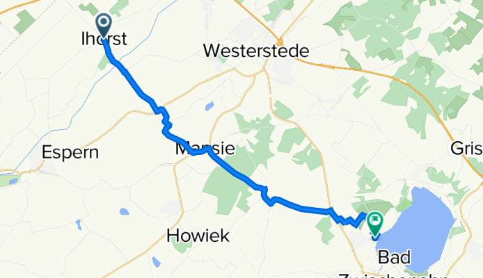 Ihorst(Westerstede) Beeken nach Lüntjenplatz 3, Bad Zwischenahn