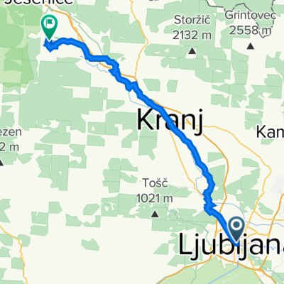 Da Gosposvetska cesta 1 a Župančičeva cesta 9