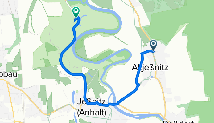 Möhlauer Straße 14, Raguhn-Jeßnitz nach Schloßstraße 12B, Raguhn-Jeßnitz
