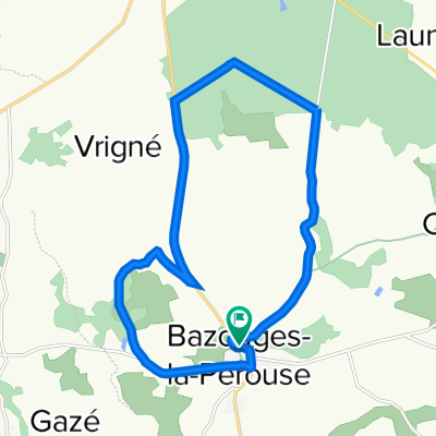 De Rue des Forges 6B, Bazouges-la-Pérouse à Rue des Forges 6B, Bazouges-la-Pérouse