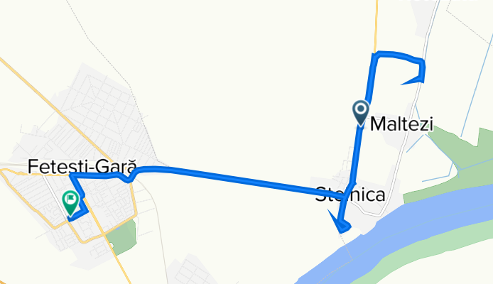 DN3B,  to Strada Bănățenilor 39, Fetesti