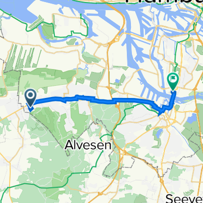 Im Fischbeker Heidbrook 13, Hamburg nach Alte Harburger Elbbrücke, Hamburg