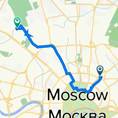 Орликов переулок, 1/11/13с1, Москва до Планетная улица, 30, Москва
