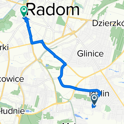 Jana Długosza 25, Radom do Bolesława Limanowskiego 26, Radom