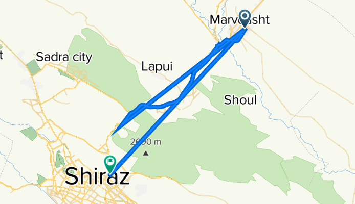 Sporty route in