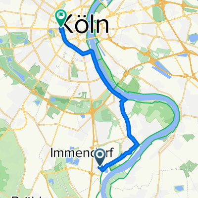 Godorfer Hauptstraße 120, Köln nach Brabanter Straße 2, Köln