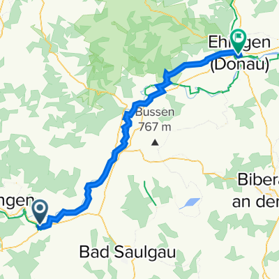 St-Antonius-Weg 9, Mengen nach Lindenstraße 81, Ehingen