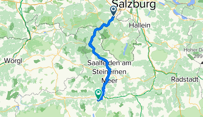 Bad Reichenhall, Bad Reichenhall nach Wilhelm-Fazokas-Straße 21, Kaprun