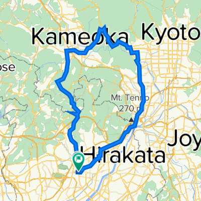 茨木発：保津川ルート 80km 愛宕谷川～亀岡 - 茨木発：保津川ルート 80km 愛宕谷川～亀岡