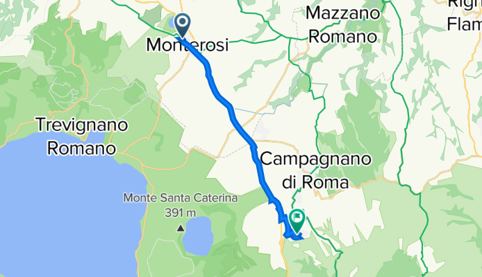 Piazza la Marmora 32, Monterosi nach Via Jean Paul Sartre 7A, Campagnano di Roma