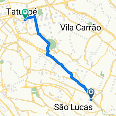 Ciclovia Adutora Rio Claro - Praça Silvio Romero (Lar da Bicicletada ZL)