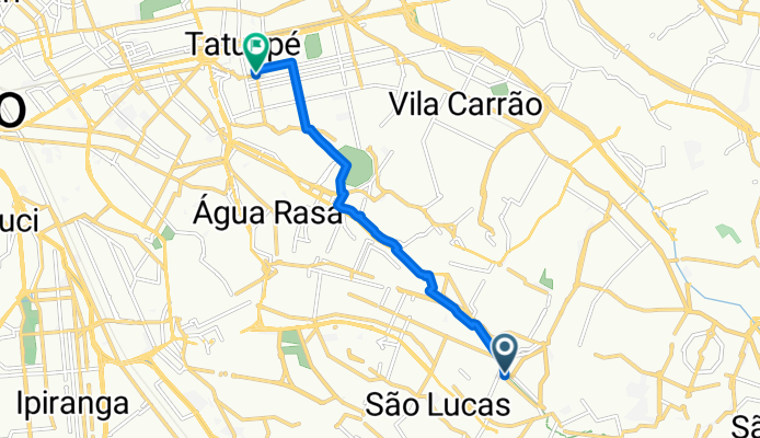 Ciclovia Adutora Rio Claro - Praça Silvio Romero (Lar da Bicicletada ZL)