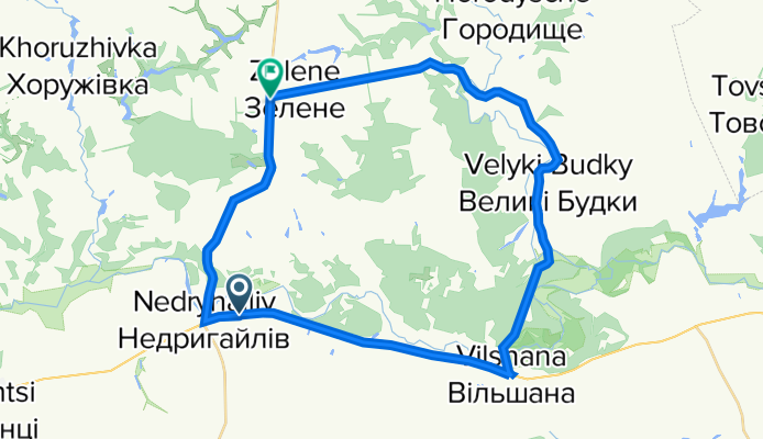 Сумська вулиця, Недригайлів до Т-19-04,