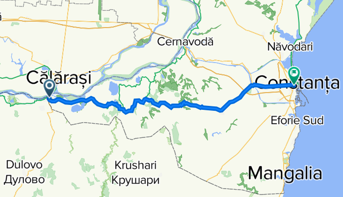 Traseu Ostrov - Constanta