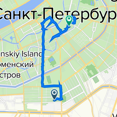 От 6-я Красноармейская улица 12, Санкт-Петербург до Казанская улица 8-10, Санкт-Петербург