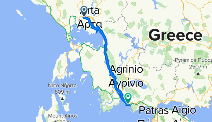 Antirrio - Ioannina, Filothei nach Ζάχου Μήλιου 42, Mesolongi