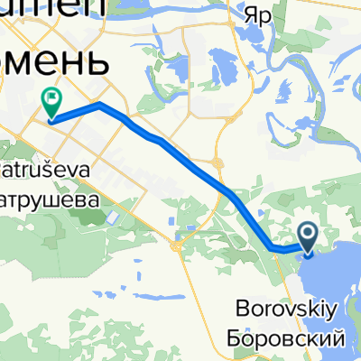 От город Тюмень до проезд 9 Мая 7 корпус 1, Тюмень