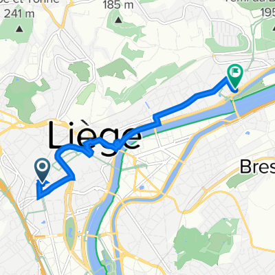 От Rue Jonfosse 99, Liège до Quai de Coronmeuse 19, Liège