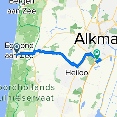 Visserstraat, Egmond aan Zee to Stadionweg 1, Alkmaar
