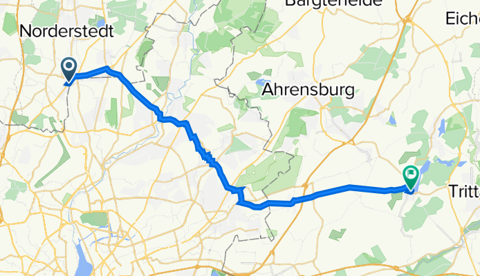 Ohechaussee 71, Norderstedt nach Bogenstraße 5, Großensee