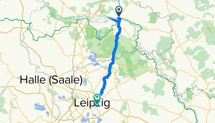 Berliner Straße 9, Lutherstadt Wittenberg nach Dudweiler Straße 24, Leipzig