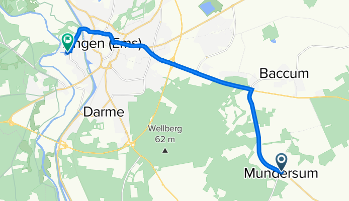 Alt-Mundersum, Lingen (Ems) nach Emsanger 7, Lingen (Ems)