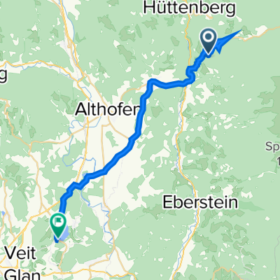 Hinterberg 3–13, Hüttenberg nach Längseestraße 48, St. Georgen am Längsee