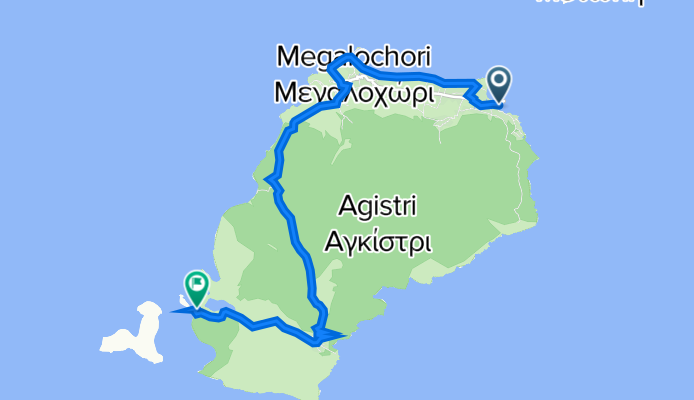 Agistri to Οδός χωρίς ονομασία, Νήσοι