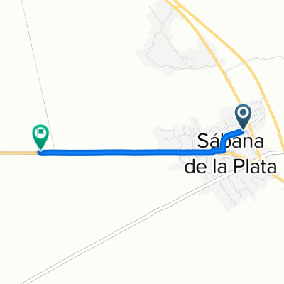 De 8PFF+JQ9, Sabana de La Plata a La Plata
