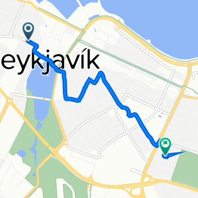 Garðastræti, Reykjavík to Kjartansgata 1, Reykjavík