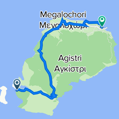 Route to Οδός χωρίς ονομασία, Σκάλα